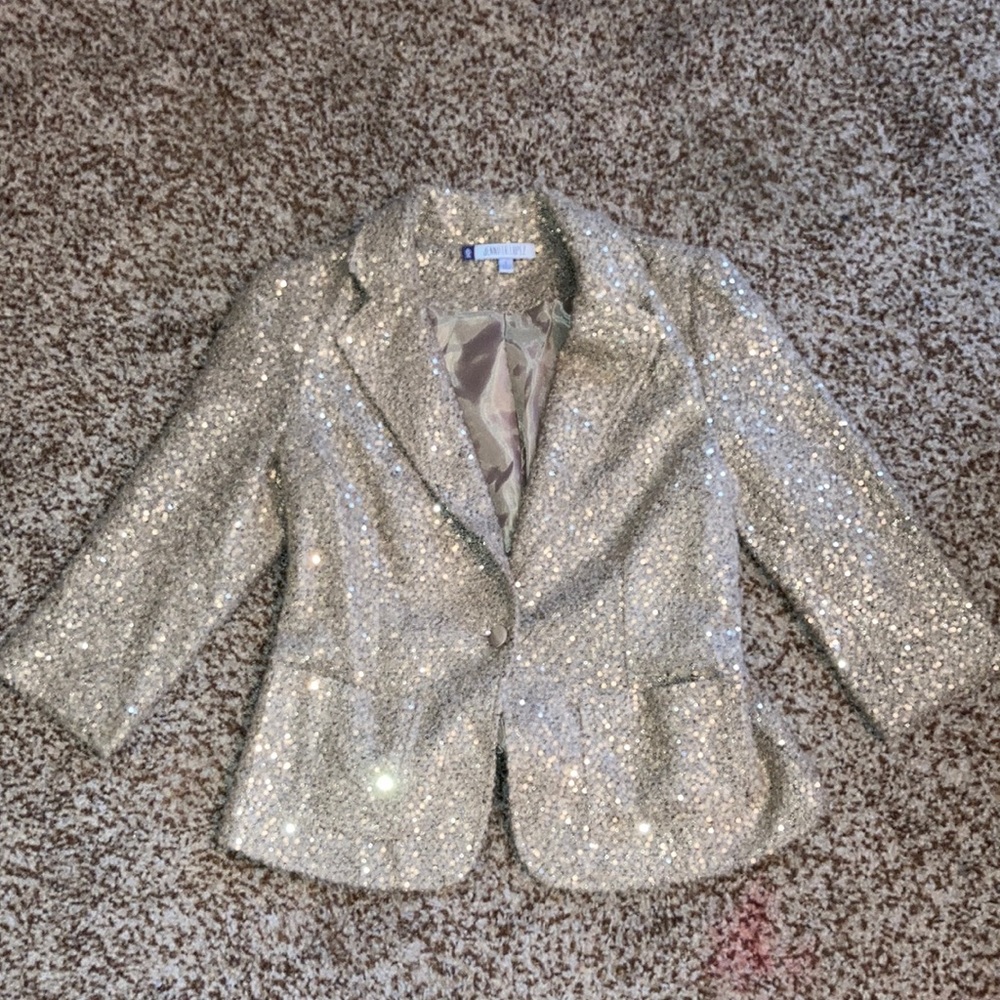 🏷️Jennifer Lopez sequin coat